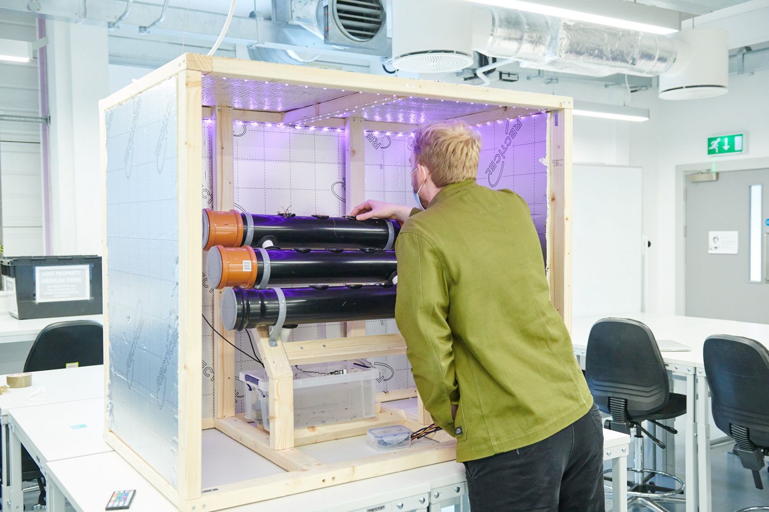 Condensed Farming System, one of the inventions of Dyson Undergraduate Engineers this summer